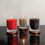 Unscented Powder Candle in Glass - Black 160g - Image 4