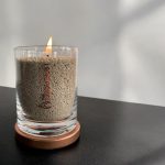 Unscented Powder Candle in Glass - Olive Green 160g - Image 3