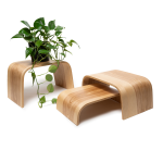 Wooden Floor Plant Stand - Set of 3 - Image 3