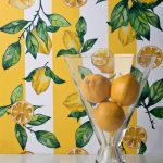 Striped Lemon eco wallpaper - Image 3