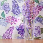 Lilac Garden in Light Purple eco wallpaper