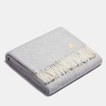 Natural Alpaca Wool Throw - Classic Fishbone - Image 6