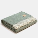Natural Alpaca Wool Throw - Classic Fishbone - Image 3