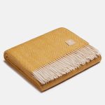 Natural Alpaca Wool Throw - Classic Fishbone - Image 10
