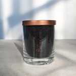 Unscented Powder Candle in Glass - Black 160g - Image 2