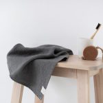 Honeycomb Fine Waffle Towel - Charcoal - Image 3