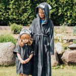 Bamboo Terry Bathrobe WOLF - For TODDLERS (Size 82/86-116)