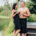 Spa Wrap for Men - Cotton Waffle - Image 2