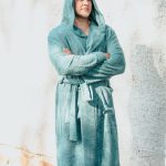 Unisex Hooded Bathrobe - Bamboo Terry - Image 2