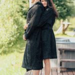 Unisex Hooded Bathrobe - Bamboo Terry - Image 5