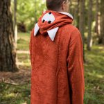 Long-Sleeve Poncho FOX - Bamboo Terry - Image 2
