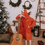 Long-Sleeve Poncho FOX - For KIDS (Size 122-150)