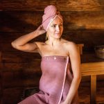 Hair Wrap for Women - Cotton Waffle - Image 2