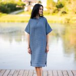 Short-Sleeve Surf Poncho - Cotton Waffle - Image 9