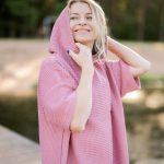 Short-Sleeve Surf Poncho - Cotton Waffle - Image 3