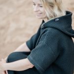 Short-Sleeve Surf Poncho - Cotton Waffle - Image 2