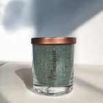 Unscented Powder Candle in Glass - Emerald 160g - Image 2