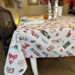 Festive Motive Christmas Story Rectangular Tablecloth - Image 4