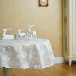 Christmas Motive Snowflakes Round Tablecloth - Image 2