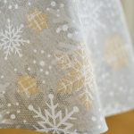 Christmas Motive Snowflakes Round Tablecloth - Image 3