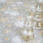 Winter Motive Snowflakes Rectangular Tablecloth
