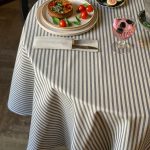Round Tablecloth, Recycled Fabric - Nord 1 - Image 2