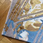 Art Deco Diagonal Pink Rug