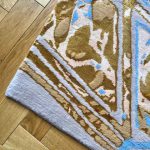 Art Deco Diagonal Pink Rug - Image 2