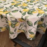 Round Tablecloth - Lemon Linen - Image 4