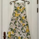 Ladies' Apron Simple - Lemon Linen - Image 3