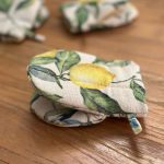 Oven Glove With Double Wool Filling - Lemon Linen