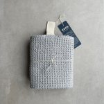 Big Linen Towel - Gray Waffle Fabric - Image 6