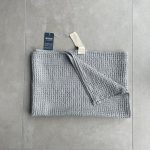 Big Linen Towel - Gray Waffle Fabric - Image 3
