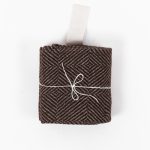 Big Linen Towel - Brown Pattern - Image 3
