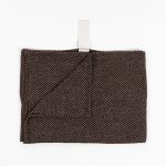 Big Linen Towel - Brown Pattern - Image 2