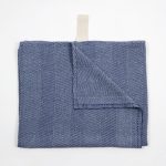 Big Linen Towel - Blue - Image 4