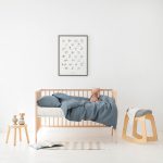 Linen Duvet Cover Set for Kids - Blue Fog - Image 7