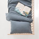 Linen Duvet Cover Set for Kids - Blue Fog - Image 10