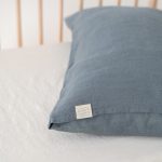 Linen Duvet Cover Set for Kids - Blue Fog - Image 6
