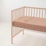 Linen Fitted Sheet for Kids - Cafe Creme - Image 2