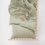 Linen Duvet Cover Set for Kids - Sage - Image 8