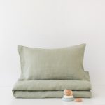 Linen Duvet Cover Set for Kids - Sage - Image 2