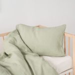 Linen Duvet Cover Set for Kids - Sage - Image 5