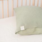 Linen Duvet Cover Set for Kids - Sage - Image 9