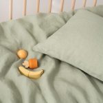 Linen Duvet Cover Set for Kids - Sage - Image 6