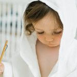 Linen Bathrobe for Kids - White - Image 4
