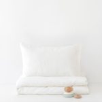 Linen Duvet Cover Set for Kids - White - Image 4