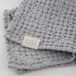 Honeycomb Waffle Towel - Dark Grey and Light Grey - Image 2