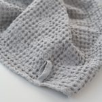 Honeycomb Waffle Towel - Dark Grey and Light Grey - Image 3