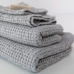 Honeycomb Waffle Towel - Dark Grey and Light Grey - Image 5